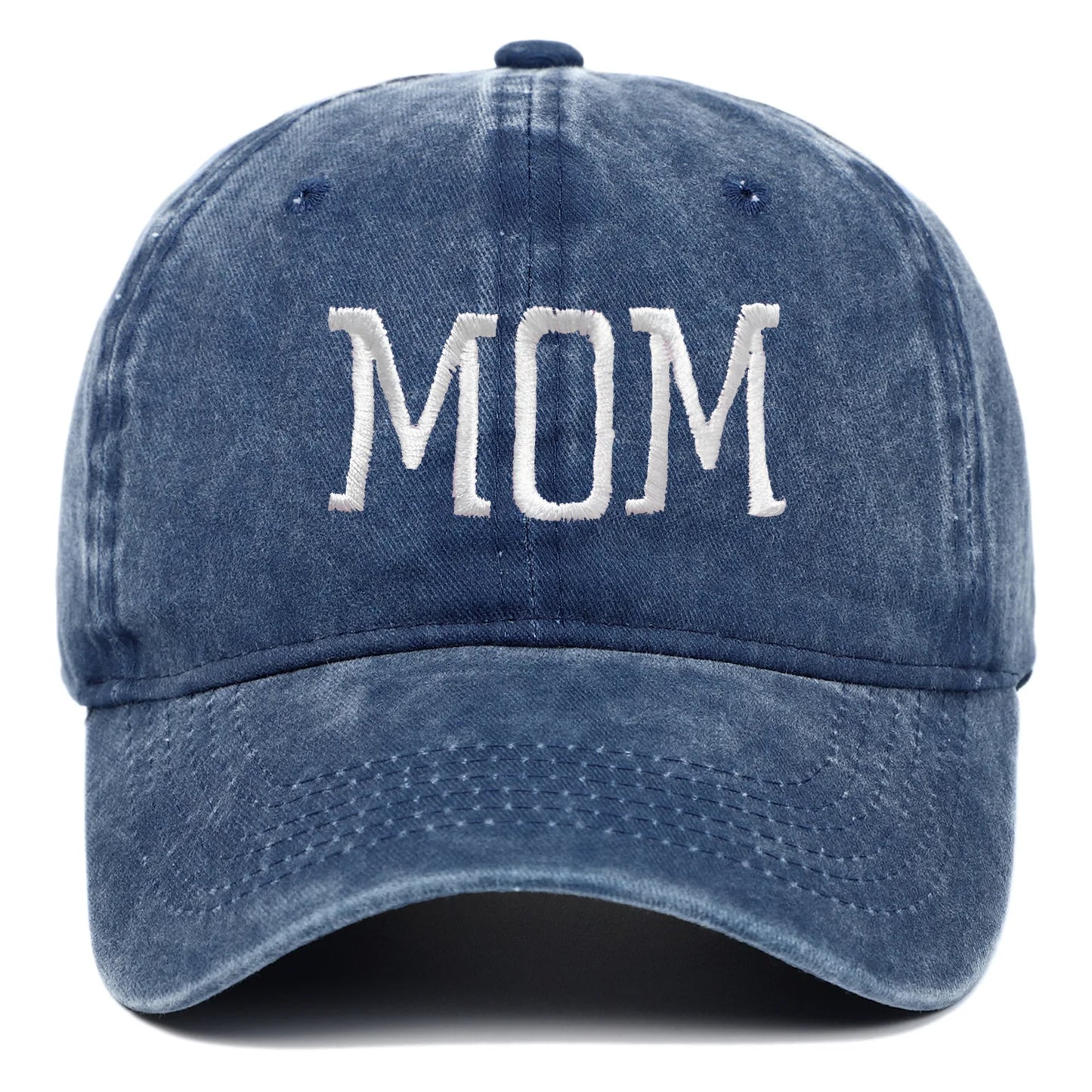 DAD MOM Embroidered Baseball Hat Retro Sports Casual Duck Tongue Hat Sun Hat