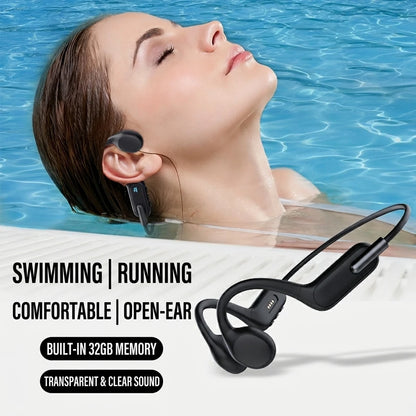 New Style Open Ear Neckband Bone Conduction Sports Headphones IPX8 Waterproof Swimming Earbuds Wireless Bluetooth Earphones