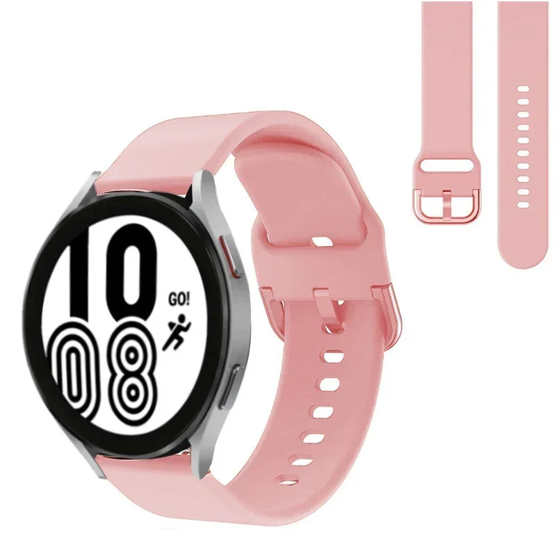 20mm 22mm Strap For Samsung galaxy watch 6/5/pro/3/4/6 Classic 43mm 47mm/Active 2 Silicone Sport bracelet huawei Gt 3-2-2e Band
