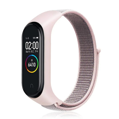 Nylon loop Mi band 4 5 6 Strap Replacement Soft Adjustable Wrist Watchband Pulsera correa For Xiaomi Mi band 3 4 5 6 7 Bracelet