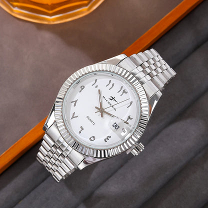 Fashion Men's Watches Date High-end Luxury Casual Sport Clock Classic Business Quartz Male Stainless Steel Wristwatches
