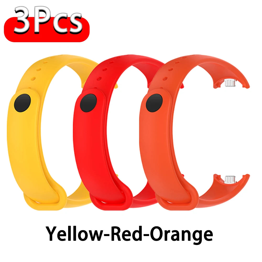 Silicone Strap For Xiaomi Smart Band 10 9 8 Sport Rubber Bracelet pulseira Correas Xiaomi mi Smart Band 10 9 8 NFC Accessories