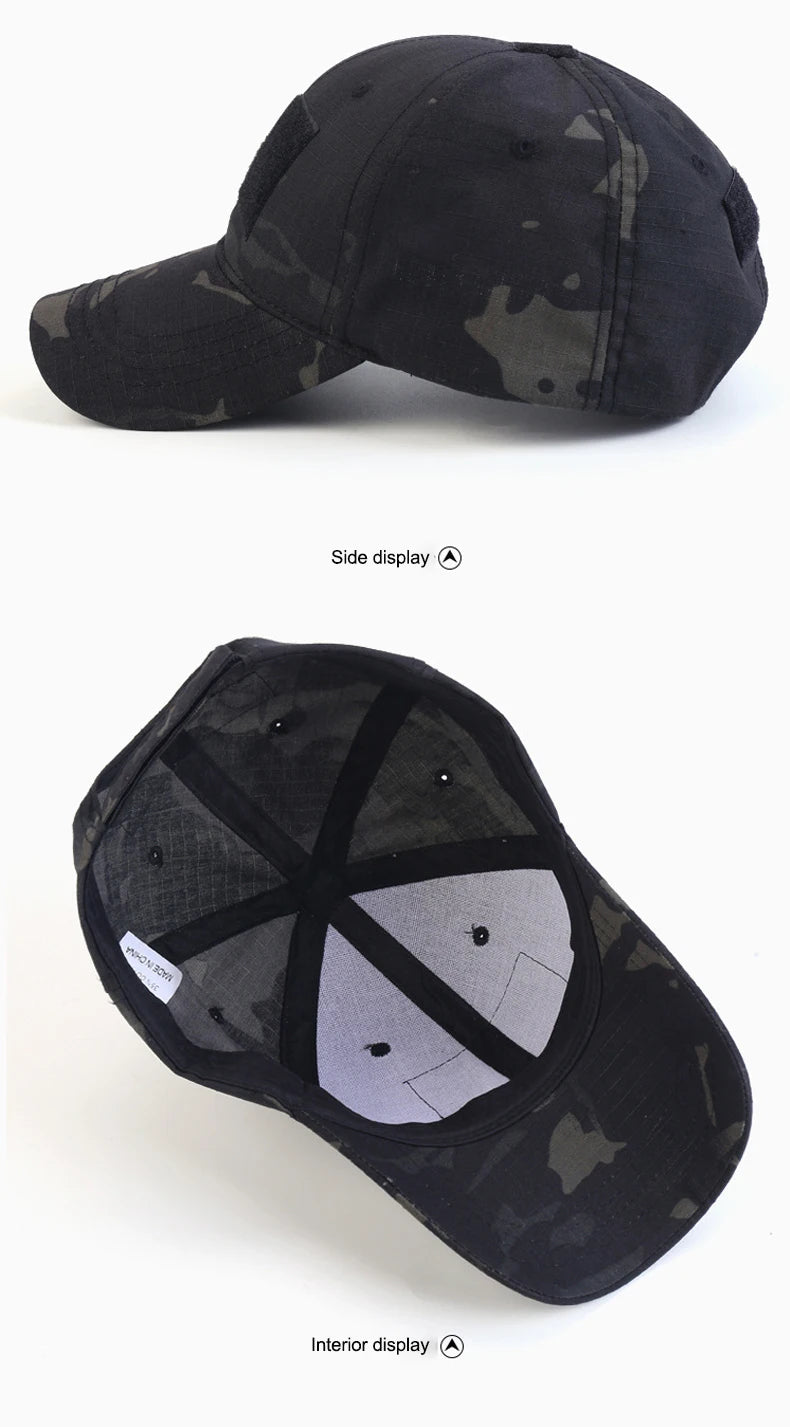 Camouflage Baseball Cap Outdoor Sports Hiking Fishing Hunting Caps Sunscreen Casual Sun Hats For Men Women