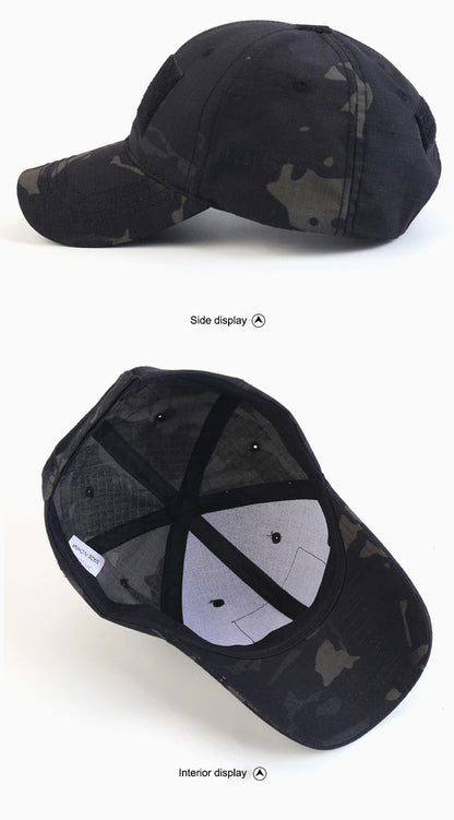 Camouflage Baseball Cap Outdoor Sports Hiking Fishing Hunting Caps Sunscreen Casual Sun Hats For Men Women