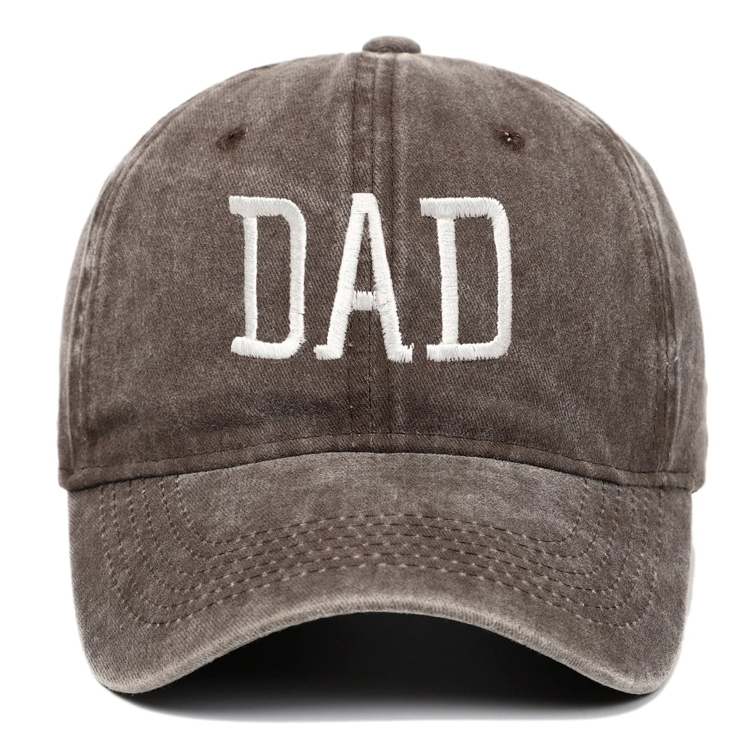 DAD MOM Embroidered Baseball Hat Retro Sports Casual Duck Tongue Hat Sun Hat