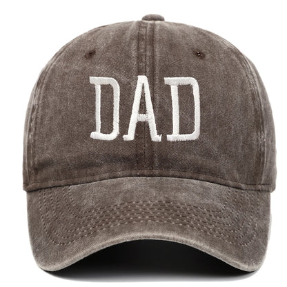 DAD MOM Embroidered Baseball Hat Retro Sports Casual Duck Tongue Hat Sun Hat