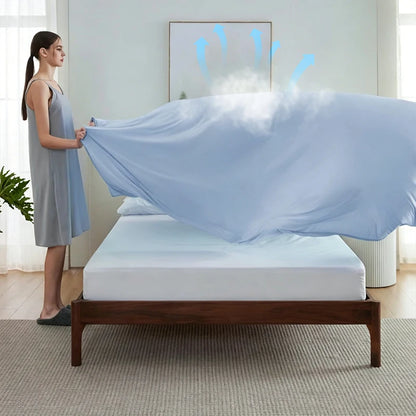 Summer Bed Sheet Ice Silk Cooling Sheet Air Conditioning Quilt Skin-friendly Light And Thin Breathable Quilt For Home Office