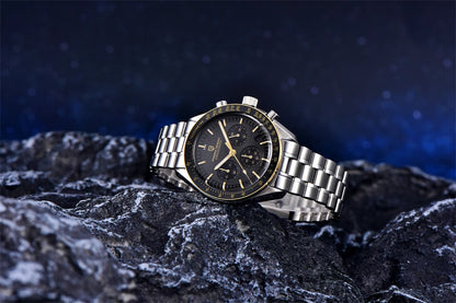 PAGANI DESIGN 2026 New Moon Men's Watches Luxury Quartz Watch For Men VK63 Chronograph AR Sapphire Mirror Ceramic Bezel Luminous