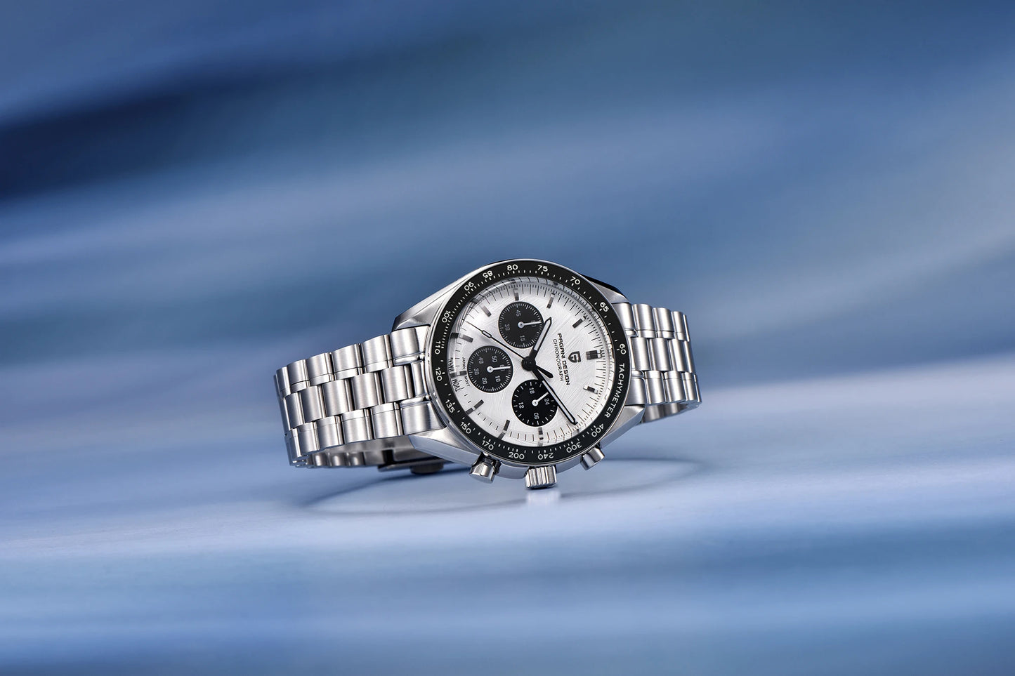 PAGANI DESIGN 2026 New Moon Men's Watches Luxury Quartz Watch For Men VK63 Chronograph AR Sapphire Mirror Ceramic Bezel Luminous