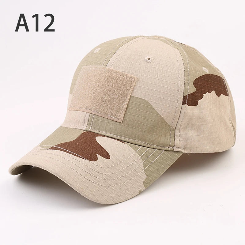 1pc Baseball Caps Camouflage Tactical Outdoor Soldier Combat Paintball Adjustable Hat Summer Snapback Sun Hats For Men Women