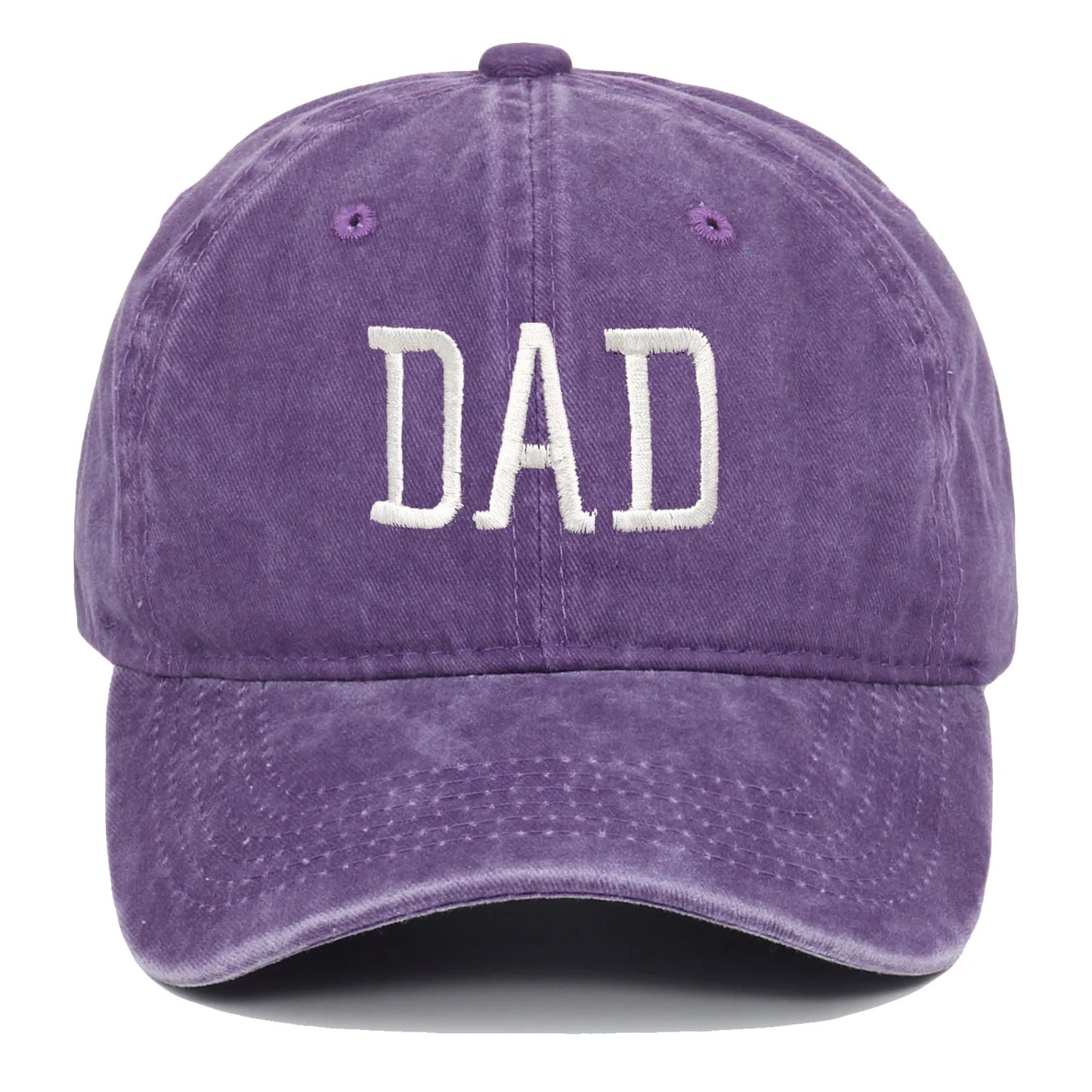 DAD MOM Embroidered Baseball Hat Retro Sports Casual Duck Tongue Hat Sun Hat