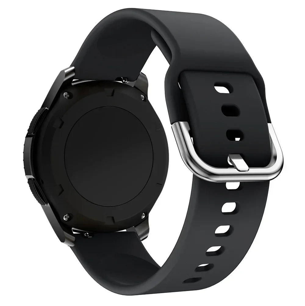 20mm 22mm Strap For Samsung galaxy watch 6/5/pro/3/4/6 Classic 43mm 47mm/Active 2 Silicone Sport bracelet huawei Gt 3-2-2e Band