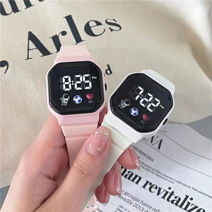 Kids Watch Sport LED Digital Watches Football Silicone Strap Waterproof Electronic Wristwatch for Children Boys Girls Gifts