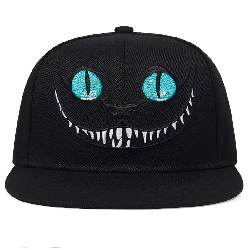 2024 New Unisex Cartoon Cat Embroidery Hip hop Hats Spring Autumn Outdoor Adjustable Casual Baseball Caps Sunscreen Hat