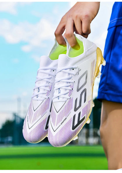 New Men Soccer Shoes Non-Slip Indoor Futsal Football Boots Match Grass Cleats High-quality Sneakers Hot-selling High-top Outdoor