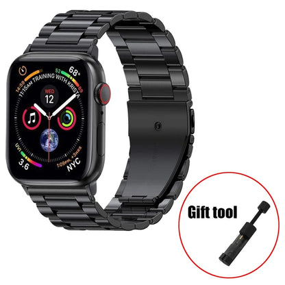 Metal Strap For Apple Watch Ultra 49mm 9 8 7 45mm 41mm Stainless Steel Bracelet For iWatch 6 5 SE 3 44mm 42mm 40mm 38mm S10 42mm