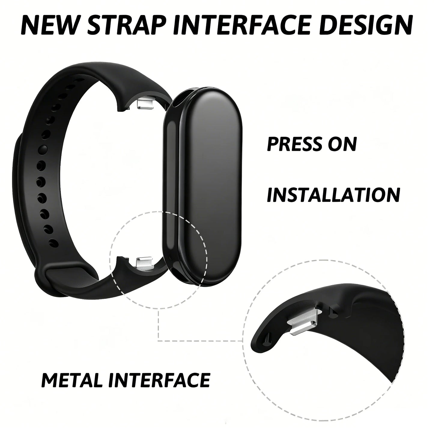 Silicone Strap For Xiaomi Smart Band 10 9 8 Sport Rubber Bracelet pulseira Correas Xiaomi mi Smart Band 10 9 8 NFC Accessories