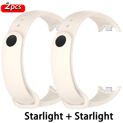 Silicone Strap For Xiaomi Smart Band 10 9 8 Sport Rubber Bracelet pulseira Correas Xiaomi mi Smart Band 10 9 8 NFC Accessories