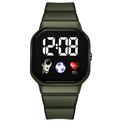 Kids Watch Sport LED Digital Watches Football Silicone Strap Waterproof Electronic Wristwatch for Children Boys Girls Gifts
