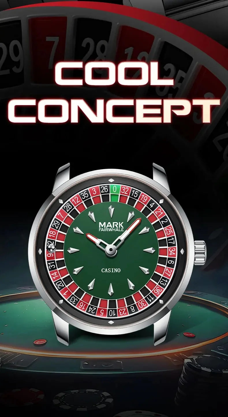 Mark Fairwhale 5031 New Top Brand Men's Quartz Watch Rotating Digital Dial Entertainment Cool Waterproof Night Light Watch reloj