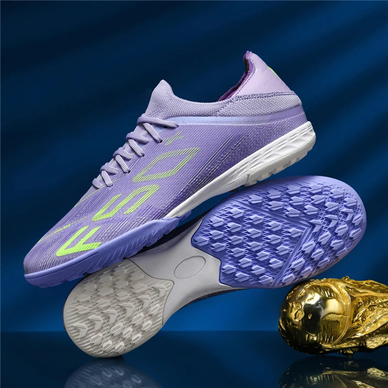 New Men Soccer Shoes Non-Slip Indoor Futsal Football Boots Match Grass Cleats High-quality Sneakers Hot-selling High-top Outdoor