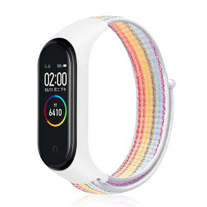 Nylon loop Mi band 4 5 6 Strap Replacement Soft Adjustable Wrist Watchband Pulsera correa For Xiaomi Mi band 3 4 5 6 7 Bracelet