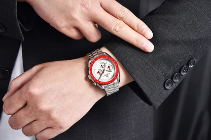 PAGANI DESIGN 2026 New Moon Men's Watches Luxury Quartz Watch For Men VK63 Chronograph AR Sapphire Mirror Ceramic Bezel Luminous