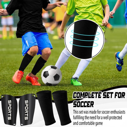 Soccer Shin Guards for Kids Youth Teens Adults Shin Pads and Sock Sleeves,Protection Gear EVA Cushion Protection for Soccer Game