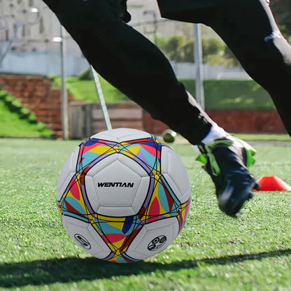 Soccer Ball - Size 5 - PU Leather - Kids And Adults - Home Garden Outdoor - Team Sports - Soccer Balls