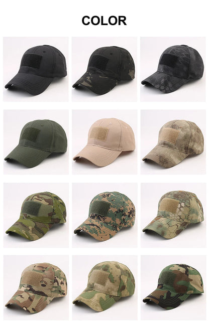 Camouflage Baseball Cap Outdoor Sports Hiking Fishing Hunting Caps Sunscreen Casual Sun Hats For Men Women