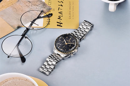 PAGANI DESIGN 2026 New Moon Men's Watches Luxury Quartz Watch For Men VK63 Chronograph AR Sapphire Mirror Ceramic Bezel Luminous