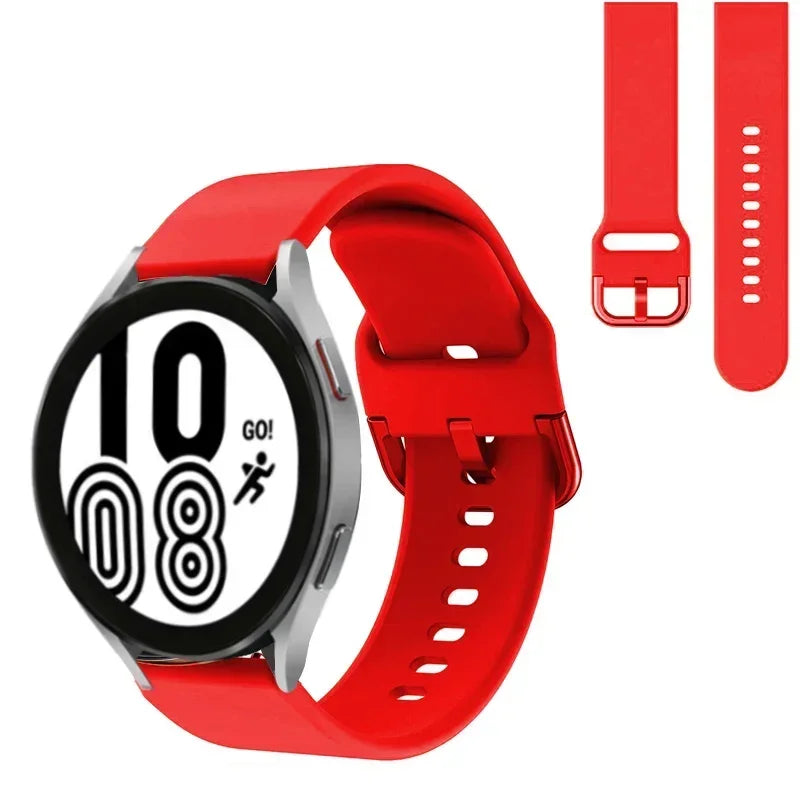 20mm 22mm Strap For Samsung galaxy watch 6/5/pro/3/4/6 Classic 43mm 47mm/Active 2 Silicone Sport bracelet huawei Gt 3-2-2e Band