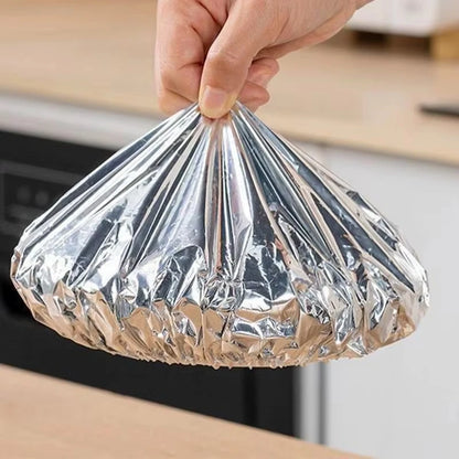 10-60pcs Reusable Aluminum Foil Bowl Cover Heat Insulation And Heat Preservation Food Grade Oven Takeaway Picnic