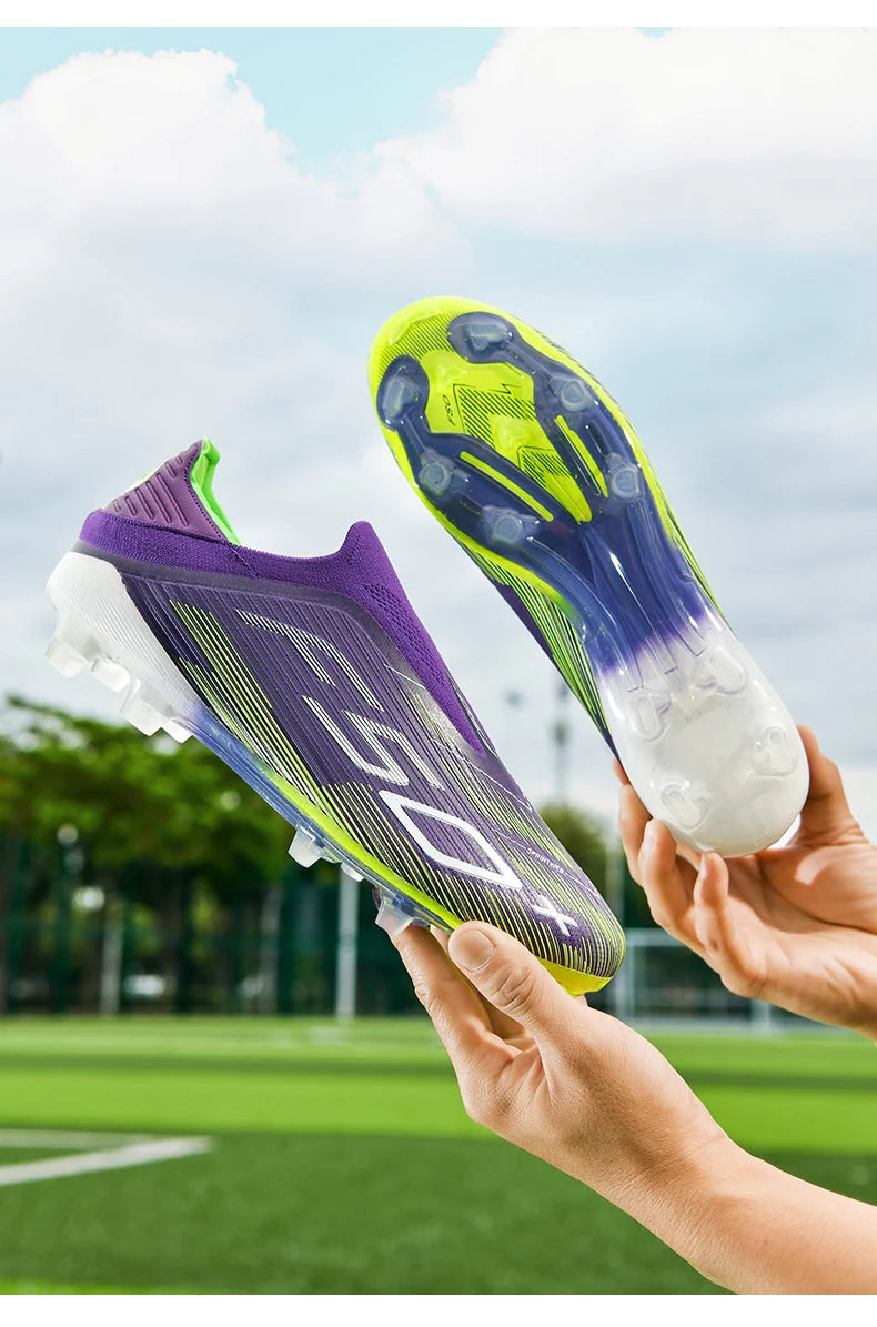 New Men Soccer Shoes Non-Slip Indoor Futsal Football Boots Match Grass Cleats High-quality Sneakers Hot-selling High-top Outdoor