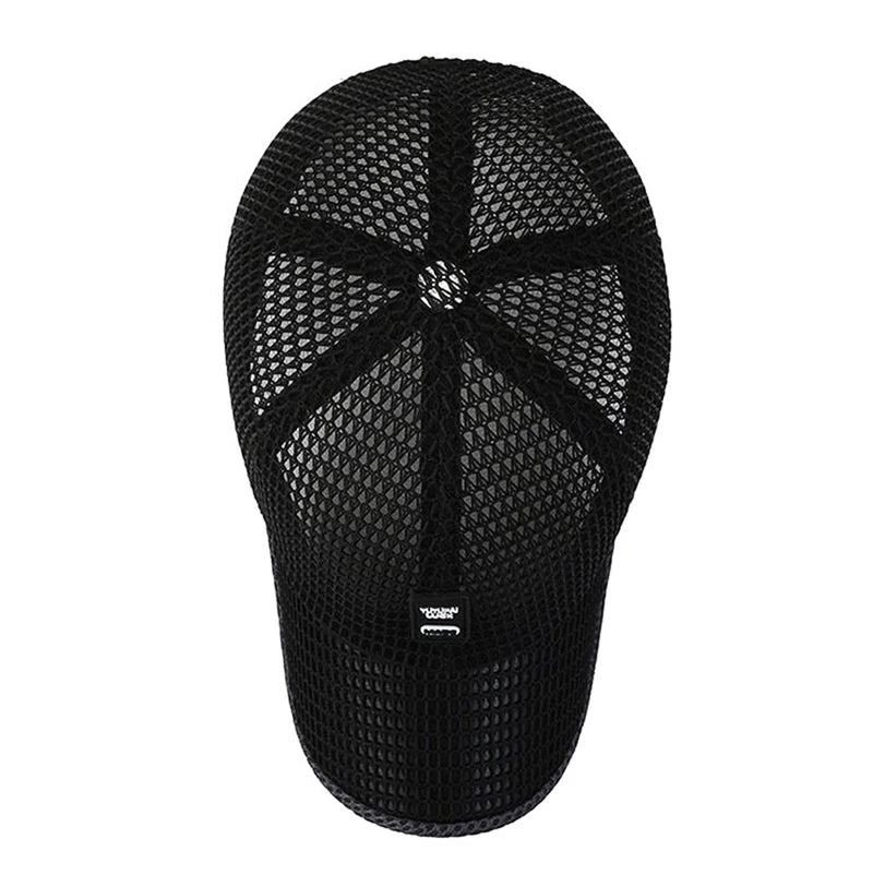 Summer Men'S Hats Summer Hat Men'S Sun Hat Outdoor Quick-Drying Mesh Cap Breathable Duck Tongue Cap Large Brim Baseball Cap