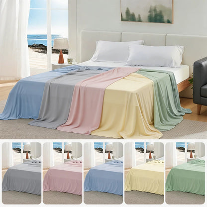 Summer Bed Sheet Ice Silk Cooling Sheet Air Conditioning Quilt Skin-friendly Light And Thin Breathable Quilt For Home Office
