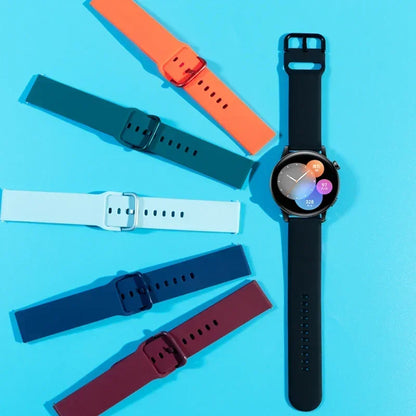 20mm 22mm Strap For Samsung galaxy watch 6/5/pro/3/4/6 Classic 43mm 47mm/Active 2 Silicone Sport bracelet huawei Gt 3-2-2e Band