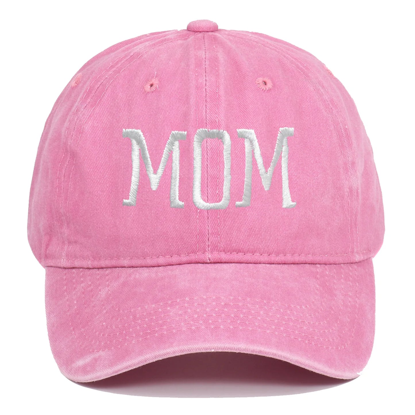 DAD MOM Embroidered Baseball Hat Retro Sports Casual Duck Tongue Hat Sun Hat