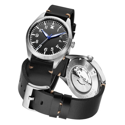Flieger Pilot Watch A Type B Aviator Automatic Field Reloj Piloto Relogio Mechanical Wristwatch Orologio Pilota Montre Pilote