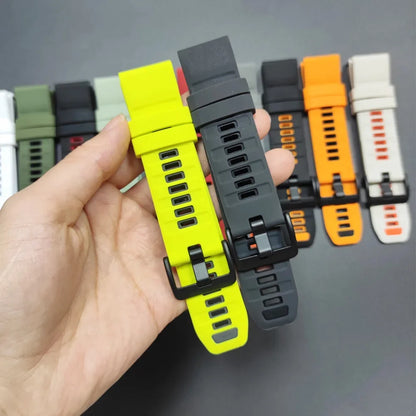 1:1 Fenix8 Watch Band For Garmin Fenix 8 Pro 47mm 51mm E 7 7X 6 6X 5 5X/Epix Pro/Enduro 3/970 QuickFit 22mm 26mm Silicone Strap