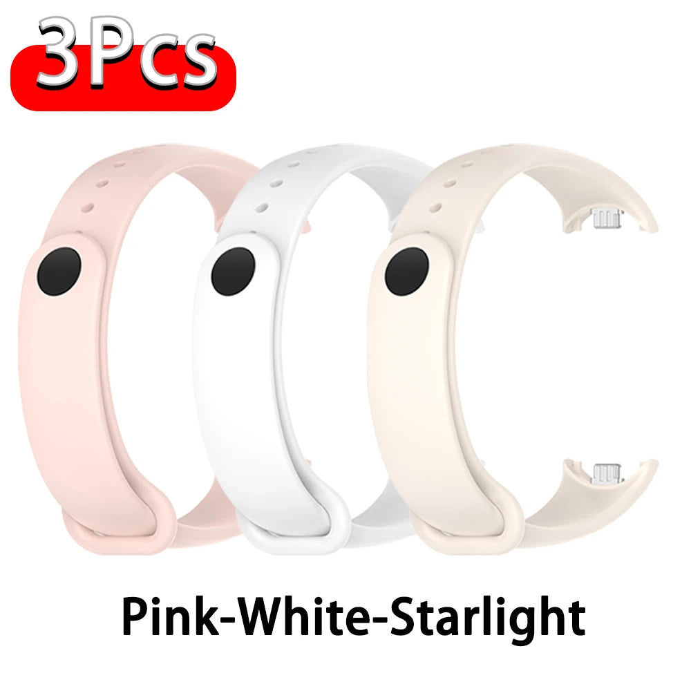 Silicone Strap For Xiaomi Smart Band 10 9 8 Sport Rubber Bracelet pulseira Correas Xiaomi mi Smart Band 10 9 8 NFC Accessories