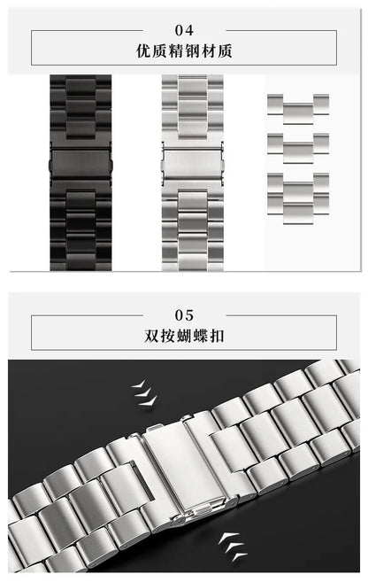 Metal Strap For Apple Watch Ultra 49mm 9 8 7 45mm 41mm Stainless Steel Bracelet For iWatch 6 5 SE 3 44mm 42mm 40mm 38mm S10 42mm