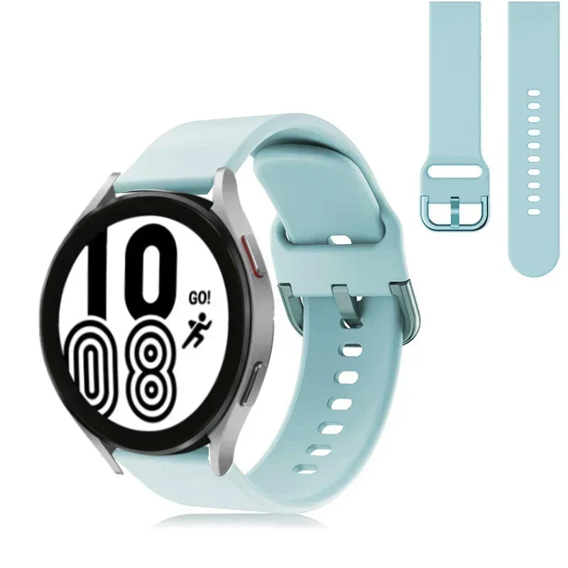20mm 22mm Strap For Samsung galaxy watch 6/5/pro/3/4/6 Classic 43mm 47mm/Active 2 Silicone Sport bracelet huawei Gt 3-2-2e Band