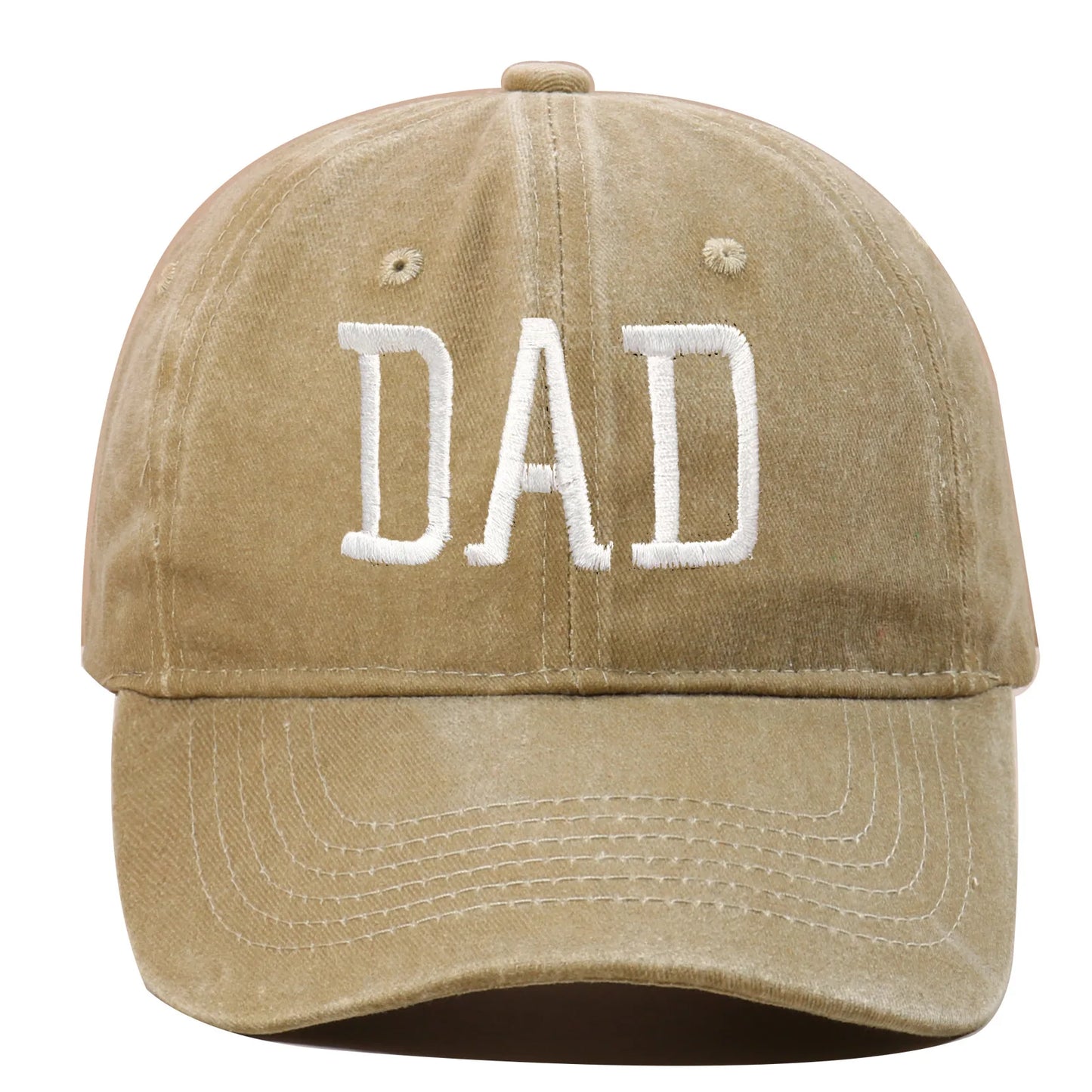 DAD MOM Embroidered Baseball Hat Retro Sports Casual Duck Tongue Hat Sun Hat