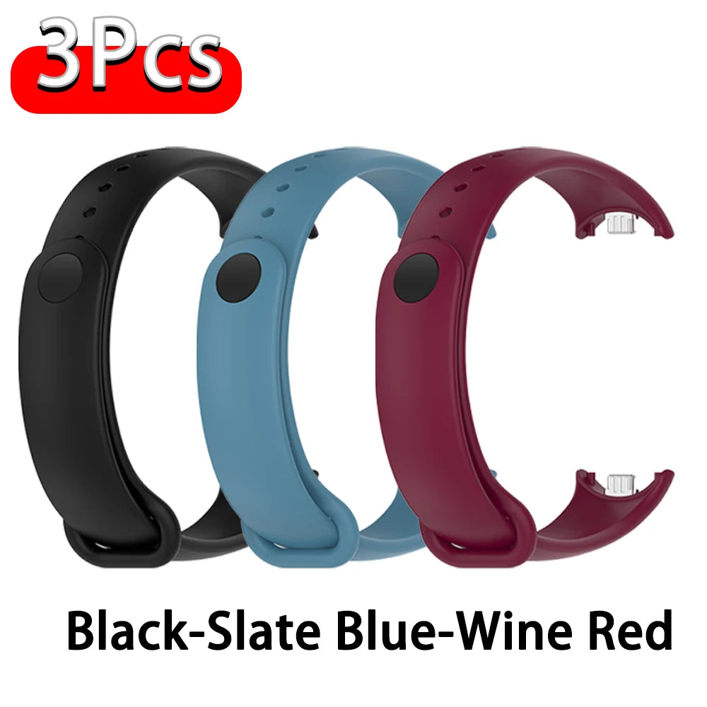 Silicone Strap For Xiaomi Smart Band 10 9 8 Sport Rubber Bracelet pulseira Correas Xiaomi mi Smart Band 10 9 8 NFC Accessories