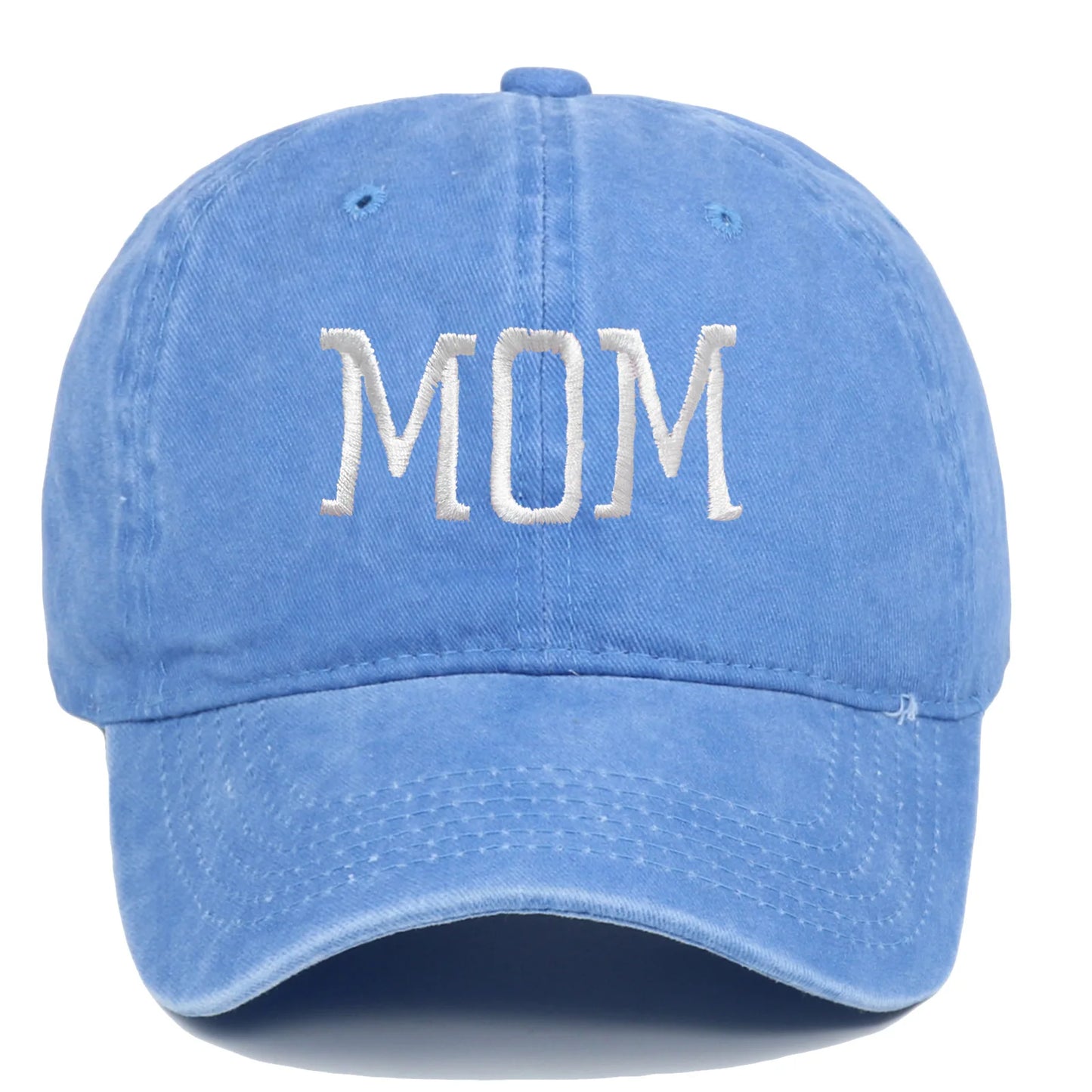 DAD MOM Embroidered Baseball Hat Retro Sports Casual Duck Tongue Hat Sun Hat