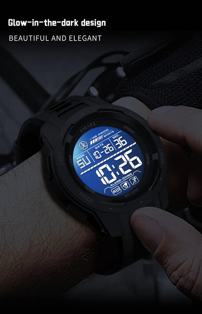 New SMAEL 8105 Watches Camo Strap Military Sport Watch for Men Clock Fashion Digital Wristwatch Waterproof Shockproof Watches