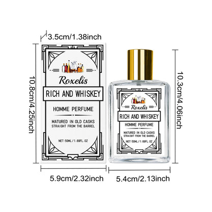 ROXELIS 50ml Rich And Whiskey Homme Perfume
