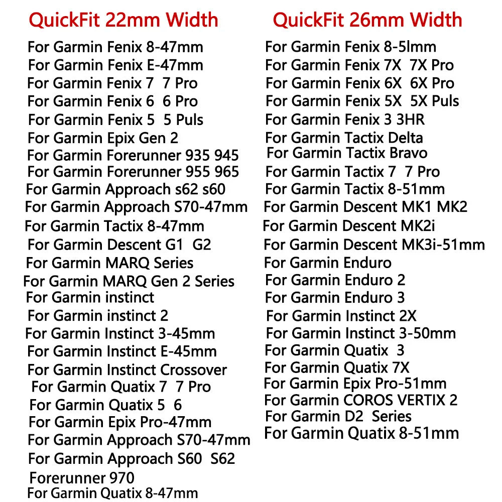 22 26MM Silicone WatchBand Strap For Garmin Fenix 7 7X 6X 6 Pro 5 5X Plus Epix Gen2 Enduro 2 WristStrap QuickFit Release Bracele