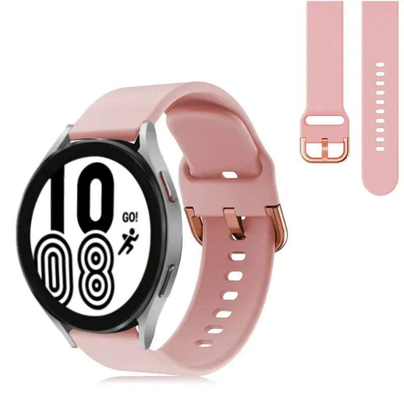 20mm 22mm Strap For Samsung galaxy watch 6/5/pro/3/4/6 Classic 43mm 47mm/Active 2 Silicone Sport bracelet huawei Gt 3-2-2e Band